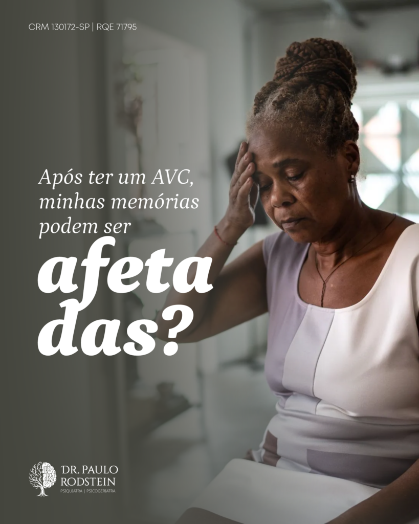 Após ter um AVC, minhas memórias podem ser afetadas?